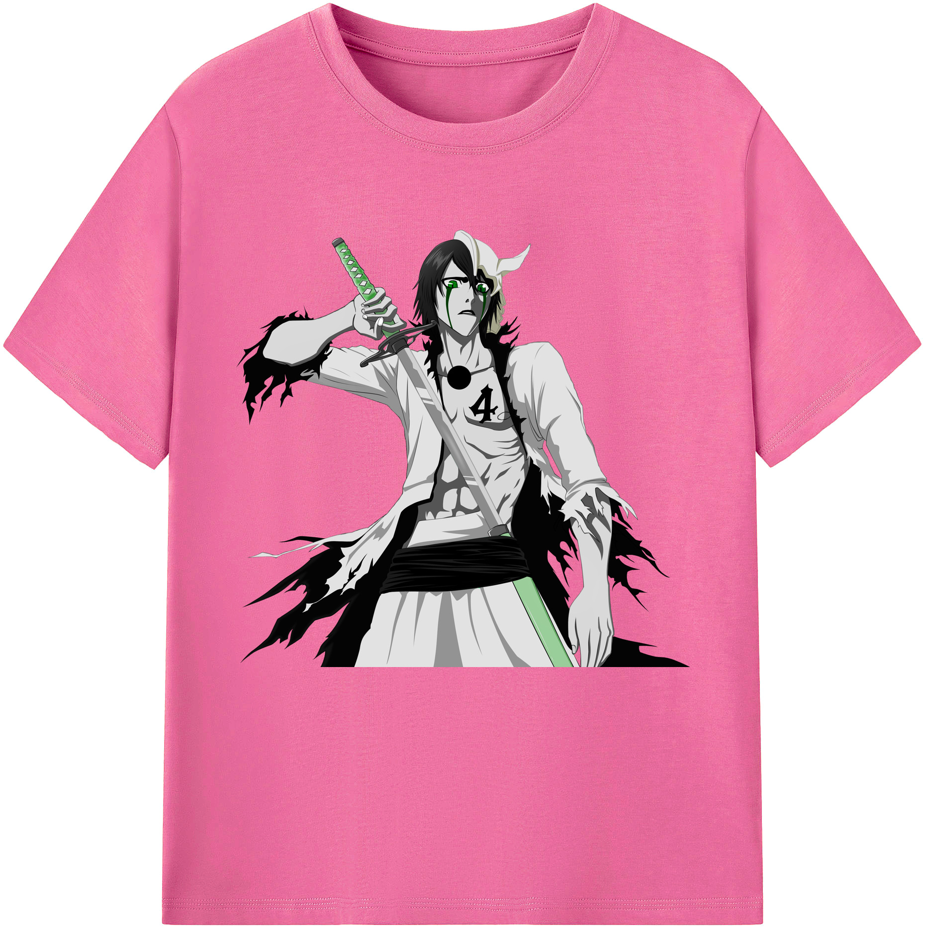 （画像用） ブリーチ ウルキオラ·シファー BLEACH Ulquiorra cifer レディースカジュアルプリントTシャツ（綿100％）